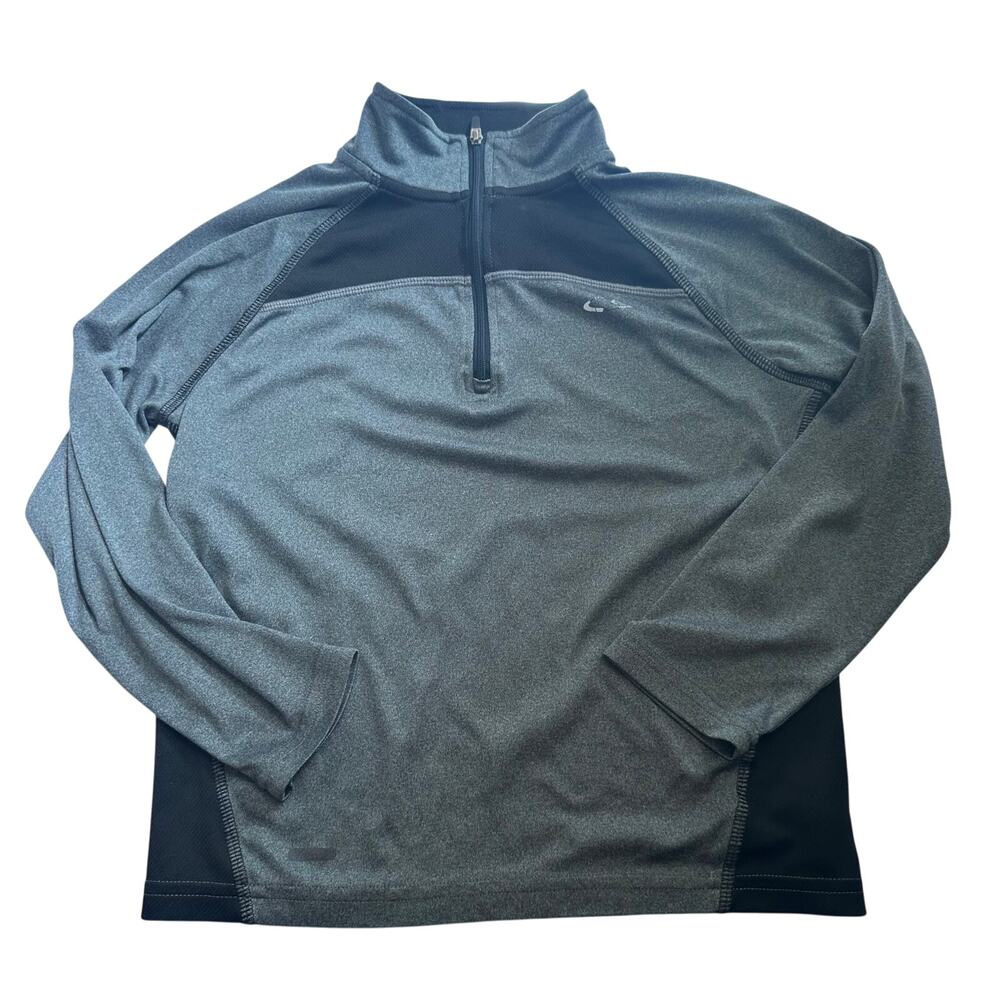 Champion Black & Gray 1/4 Zip Athletic Top - Size 6/7
